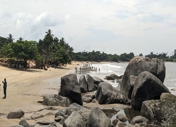 Plage,site touristique ,ville kribi,Cameroun